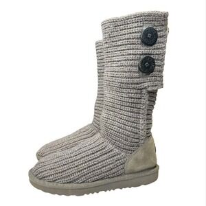 UGG SN 1017328K knit boots Kids size 4 Cabincore Cozycore Winterboots
